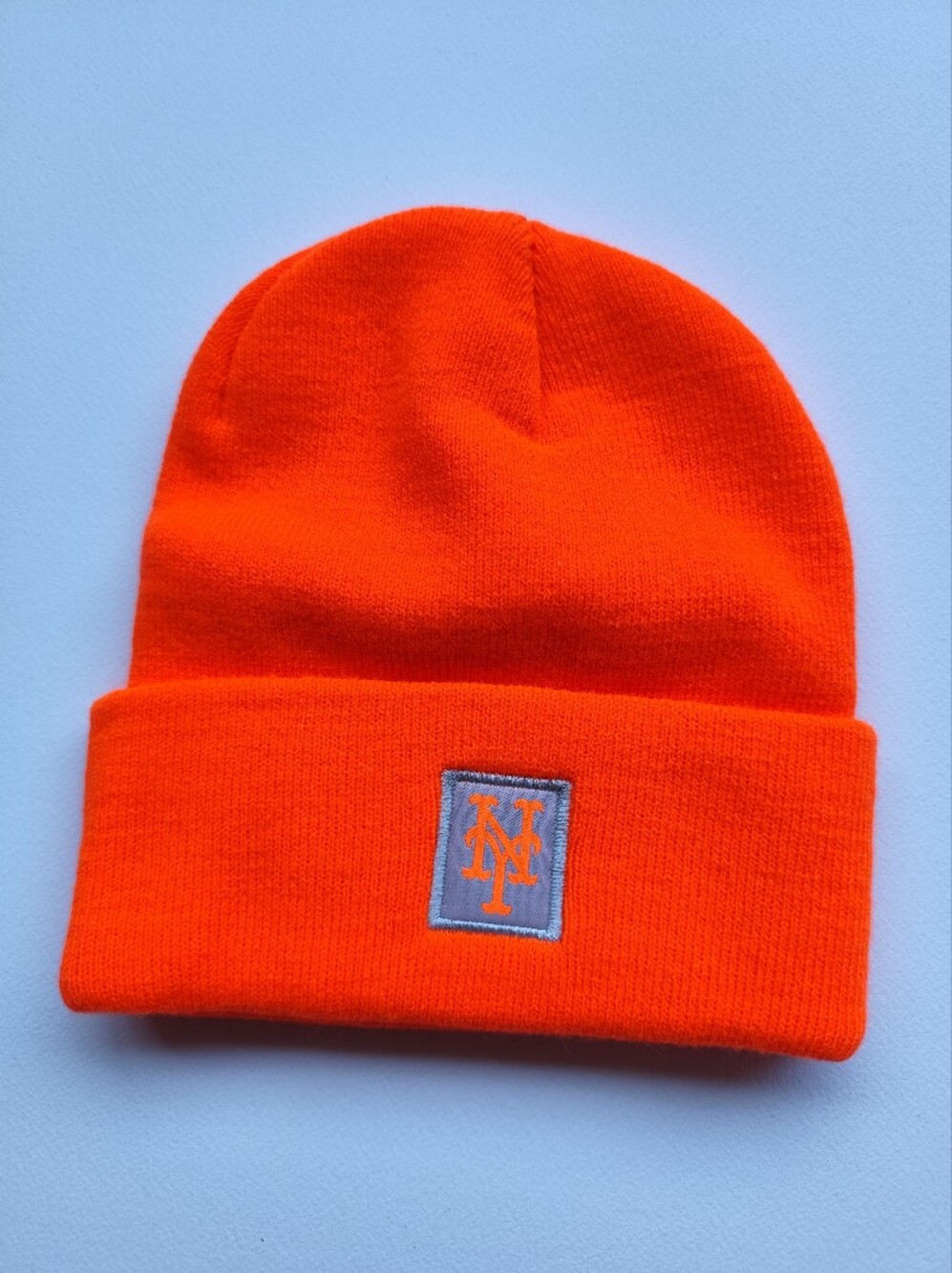 MLB New York Mets Orange Winter Beanie Hat